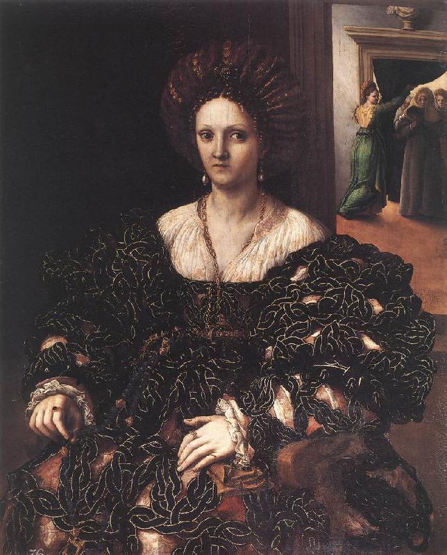 Giulio Romano Portrait of a Woman sag Sweden oil painting art